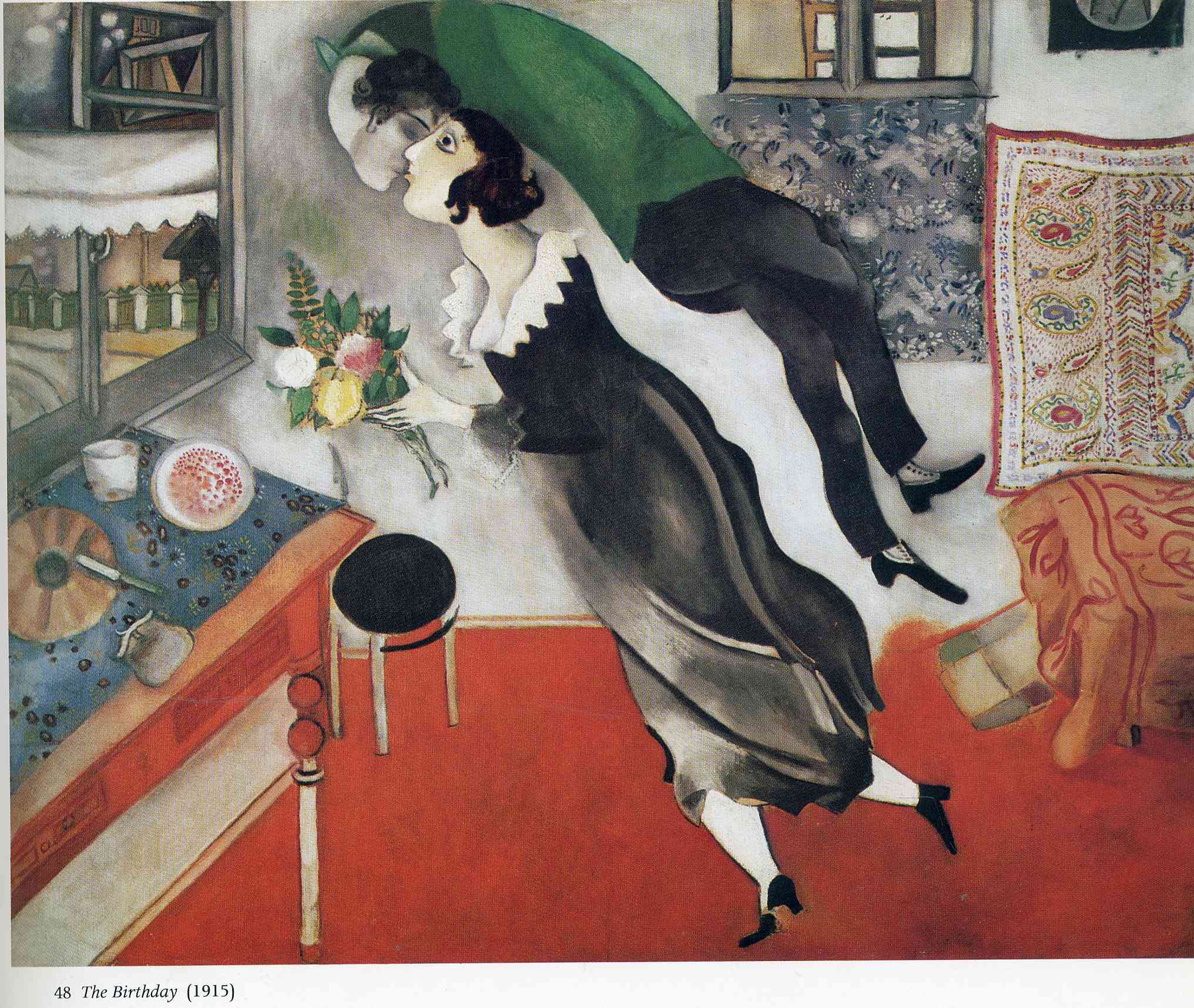2032x1715 Birthday By Marc Chagall - Birthday Painting