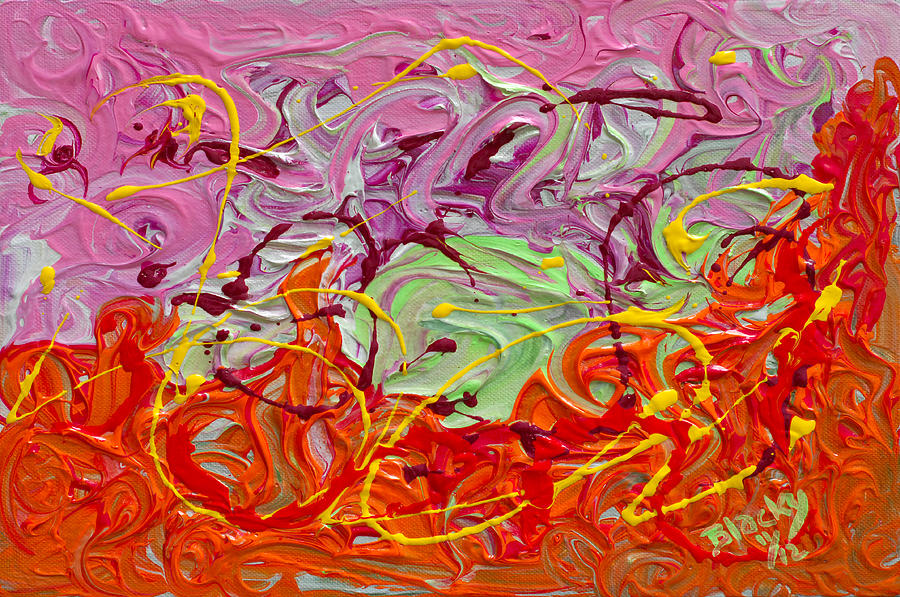 900x597 Happy Birthday Painting By Donna Blackhall - Birthday Painting