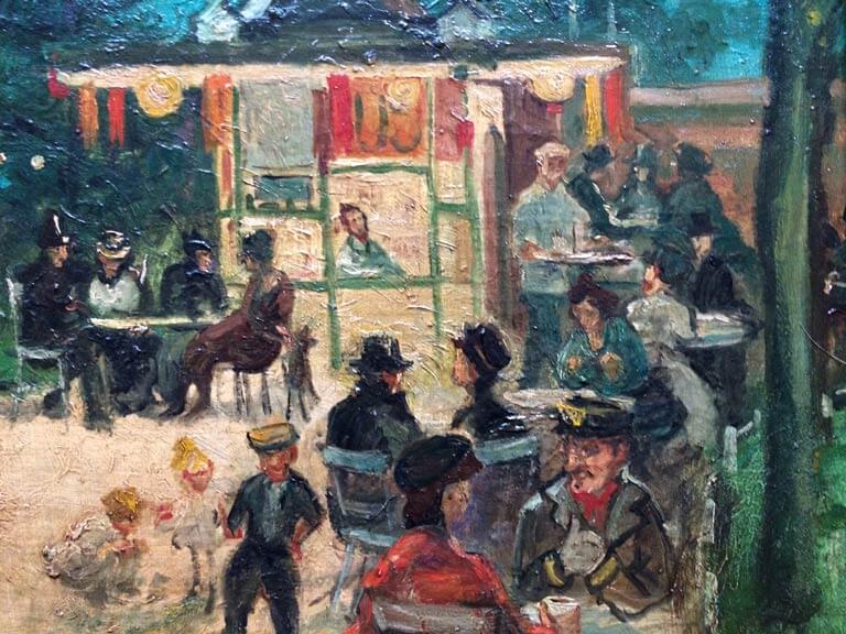 768x576 Impressionist Oil Painting Of A French Bistro Galleria62 - Bistro Painting