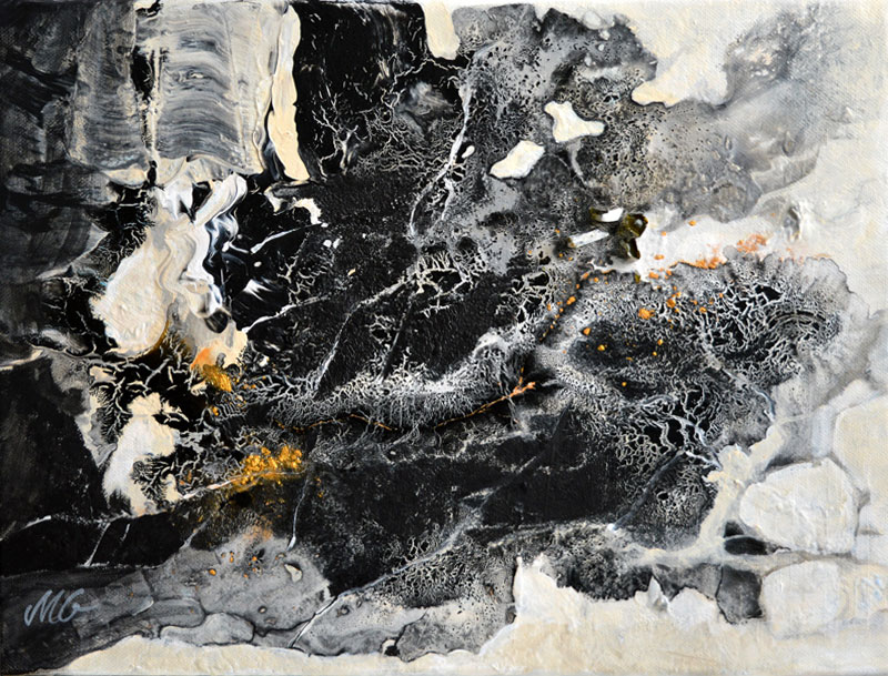 800x609 Charming Black - Black Abstract Painting