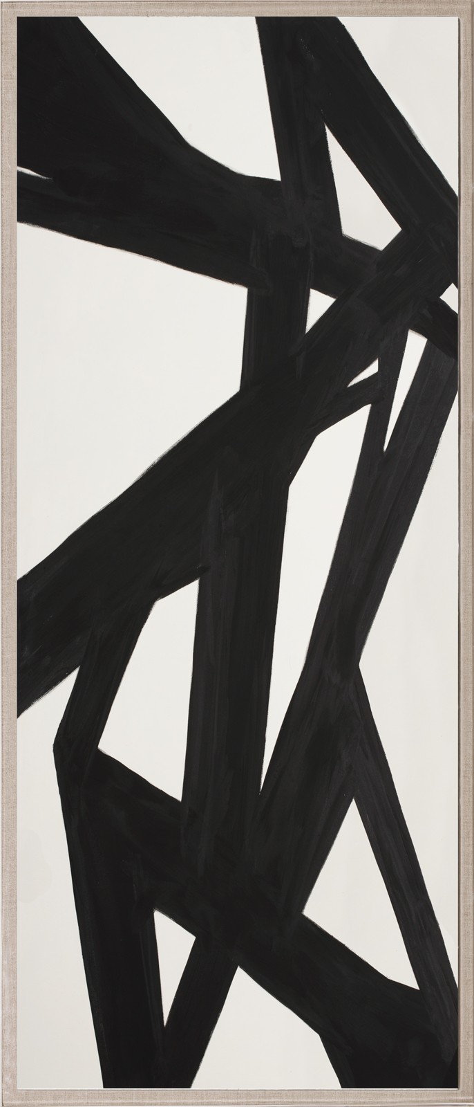 686x1600 Black Amp White Abstract Painting, Panel 1 - Black Abstract Painting