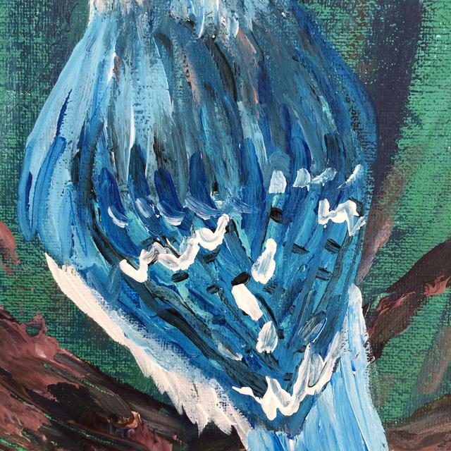 640x640 How To Create A Blue Jay Painting - Black And Blue Painting