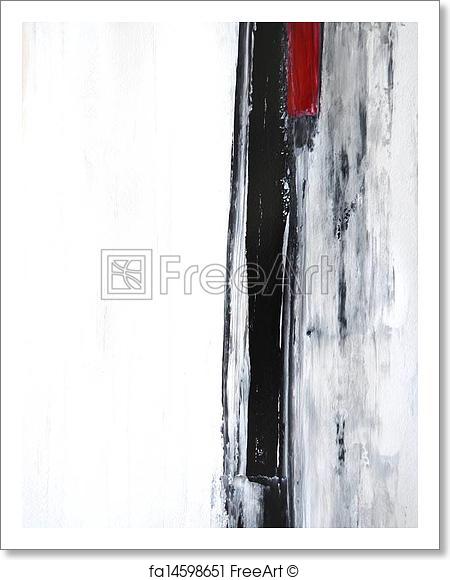 450x580 Free Art Print Of Black And White Abstract Art. This Is An Image - Black And White Abstract Art Painting