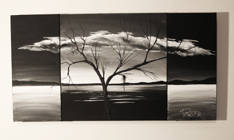 Black And White Abstract Art Painting At Paintingvalley Com