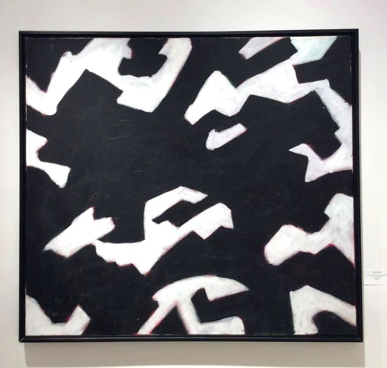 768x730 Black And White Abstract Paintings Oil Painting On Canvas X Inches - Black And White Abstract Oil Painting