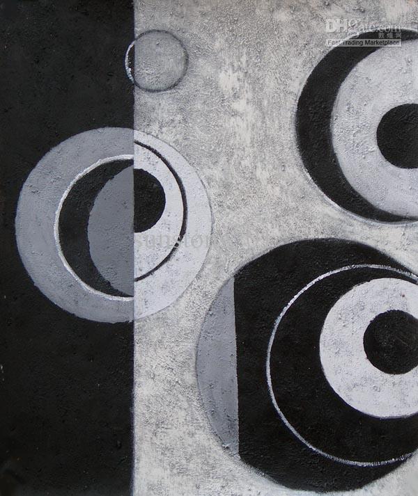 600x713 2018 Black And White Abstract Oil Painting Home Decoration Wall - Black And White Abstract Oil Painting