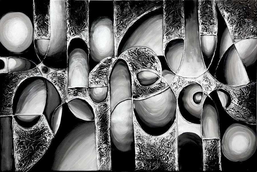 900x604 Wall Art Ideas 14 For Black And White Abstract With Modern Designs - Black And White Abstract Oil Painting
