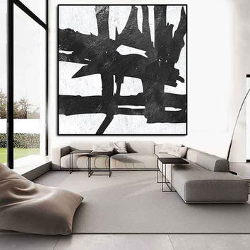 Black And White Abstract Painting at PaintingValley.com | Explore ...