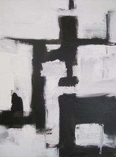 236x320 Black And White - Black And White Abstract Painting Minimal