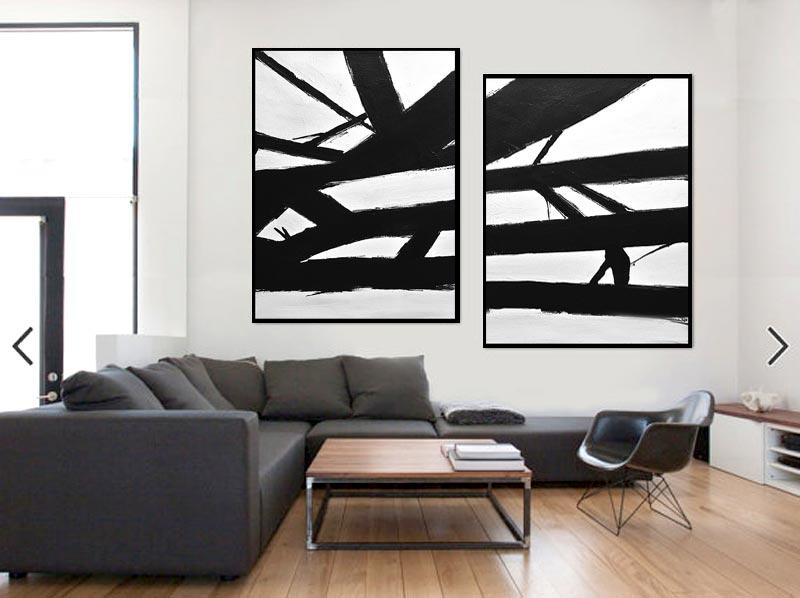 800x598 Crossing The Lines Minimalist Black And White Paintings Sky - Black And White Abstract Painting Minimal