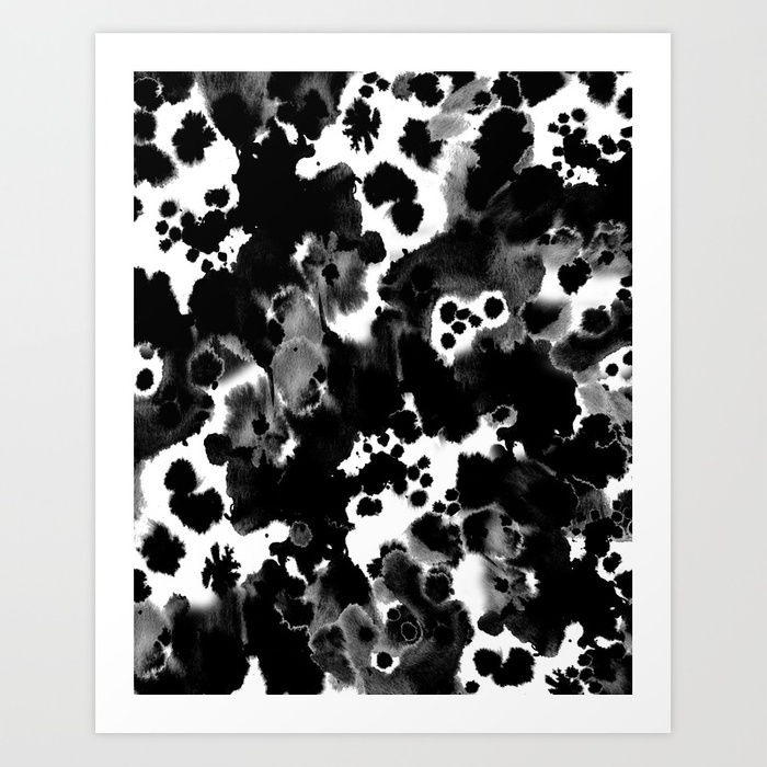 700x700 Peti - Black And White Abstract Painting Minimal