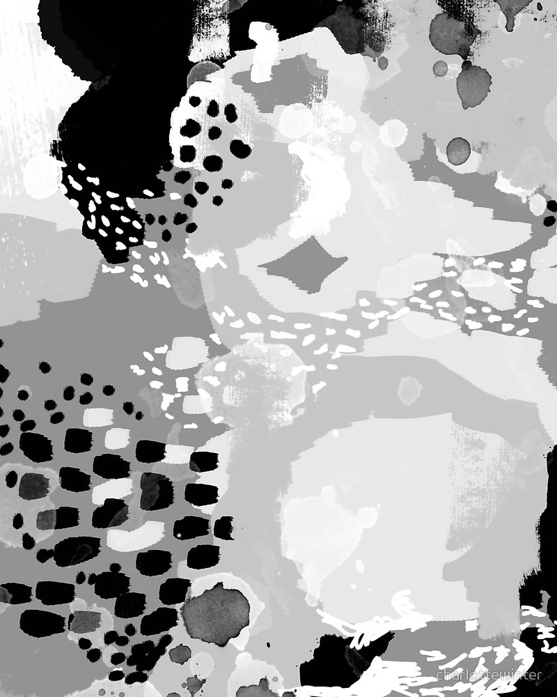 800x1000 Rion - Black And White Abstract Painting Minimal