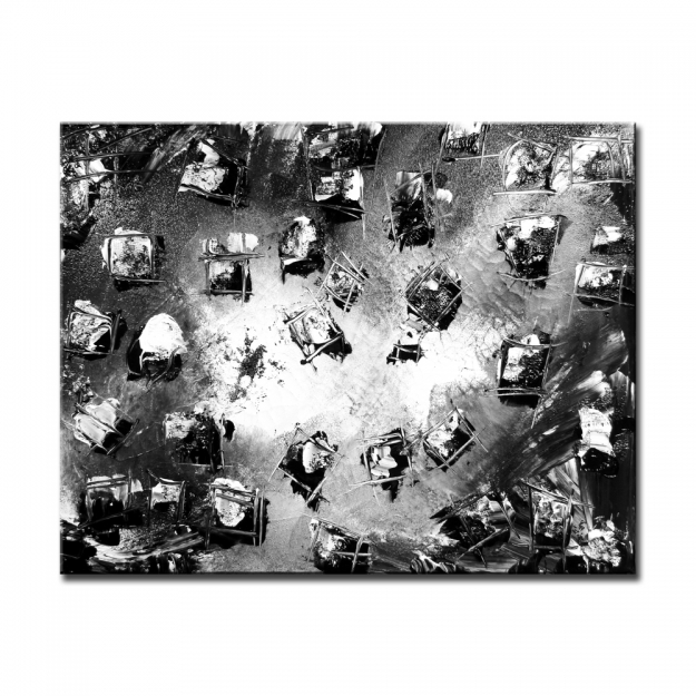 625x625 Black And White Abstract Art For Sale - Black And White Acrylic Painting