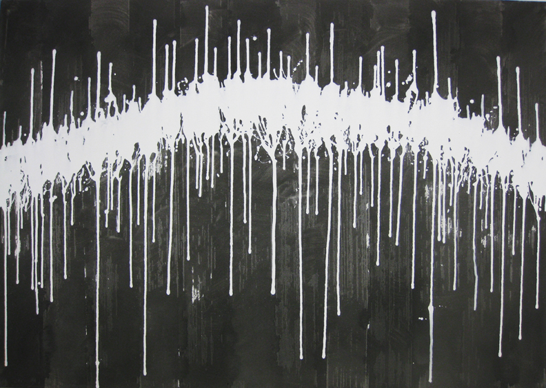 792x563 Kiyoshi Otsuka Paintings Black And White - Black And White Acrylic Painting