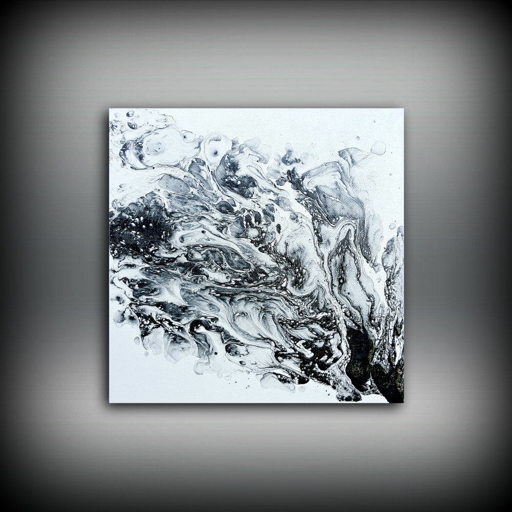 Black And White Acrylic Painting at PaintingValley.com | Explore ...