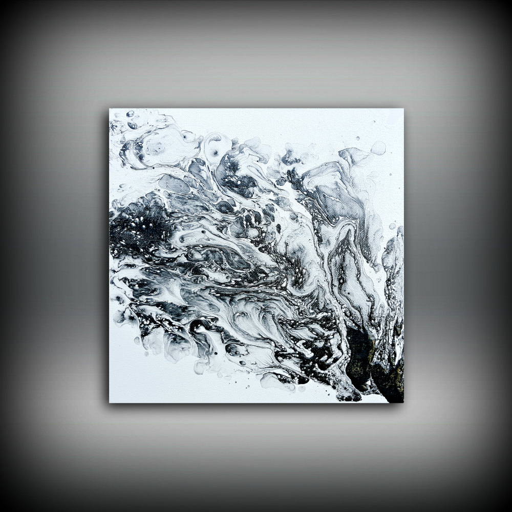 1000x1000 Original Painting Art Painting Acrylic Painting Abstract - Black And White Acrylic Painting
