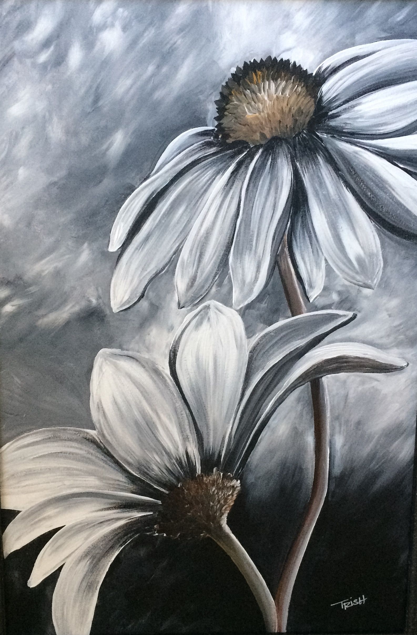 1586x2412 Black And White - Black And White Acrylic Painting