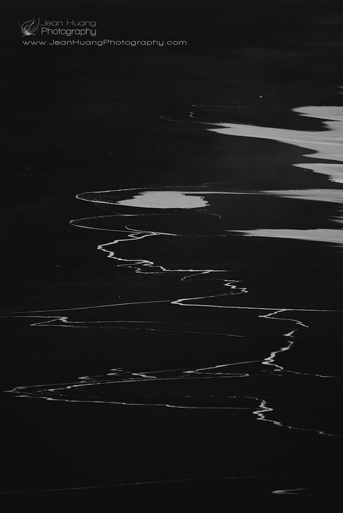 698x1045 I Danced A Song On The Black Sand Beach In Iceland - Black And White Beach Painting