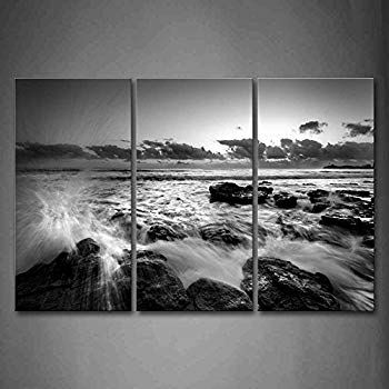 Black And White Beach Painting at PaintingValley.com | Explore