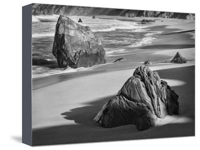 400x301 Beautiful Beach Landscapes Black And White Photography Canvas - Black And White Beach Painting