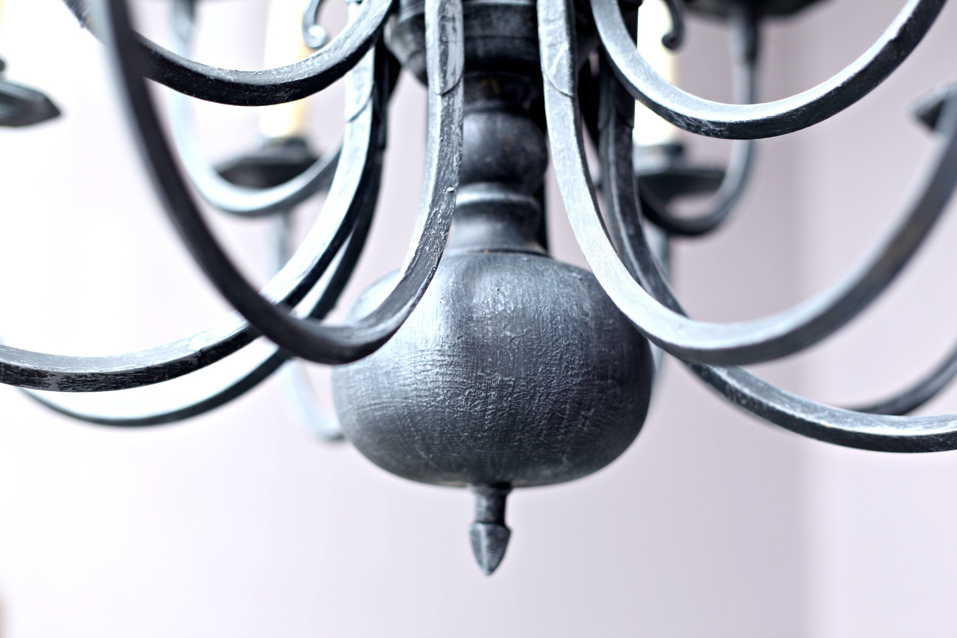 3318x2212 Painting The Chandelier Annie Sloan Chalk Paint - Black And White Chandelier Painting