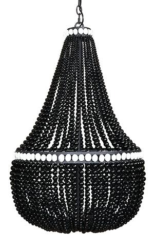 300x483 Black And White Chandelier Black And White Chandelier Painting - Black And White Chandelier Painting