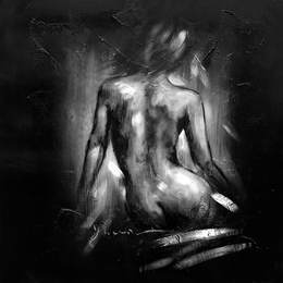 260x260 Black And White Painting N047 - Black And White Figure Painting