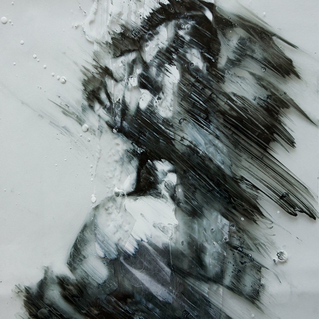 640x640 Lindsay Rapp Enlightenment - Black And White Girl Painting