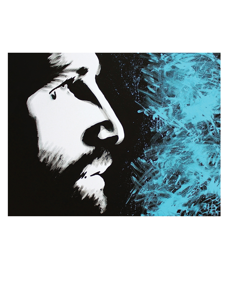 750x943 Forgiven Jesus Painting - Black And White Jesus Painting