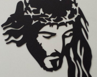 340x270 Jesus Art Free Shipping - Black And White Jesus Painting
