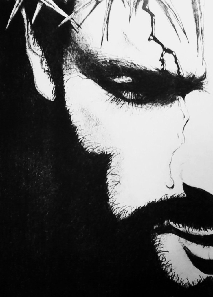 736x1028 Black And White Images Of Jesus Group - Black And White Jesus Painting