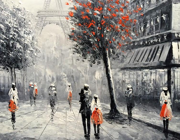 Black And White Landscape Painting