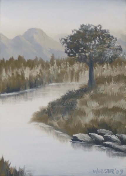 429x600 Daily Painters Blog - Black And White Landscape Painting