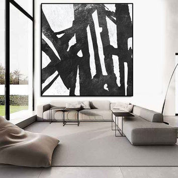 Black And White Modern Painting at PaintingValley.com | Explore ...