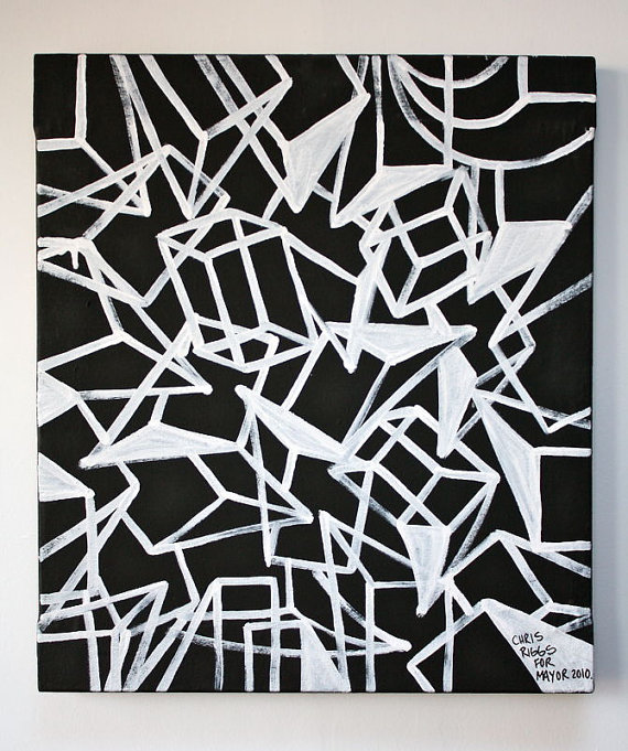 570x681 Black And White Modern Art - Black And White Modern Painting