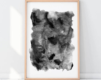 340x270 Black And White Modern Print Abstract Paintings Modern Art - Black And White Modern Painting