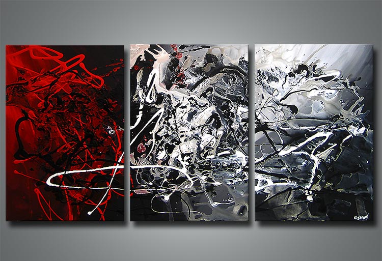 750x513 Painting - Black And White Modern Painting