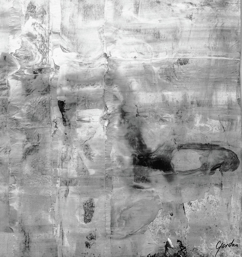 846x900 All Quiet - Black And White Modern Painting