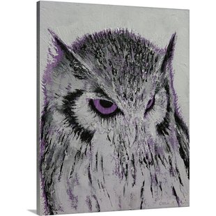 310x310 Owl Wall Art You'Ll Love Wayfair - Black And White Owl Painting
