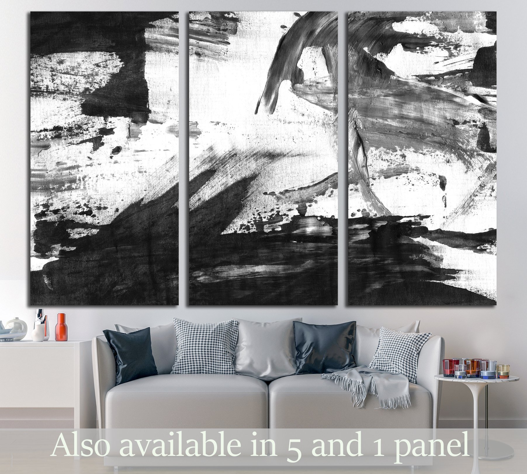 1804x1624 Black Amp White Wall Art - Black And White Painting