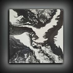 236x236 Black White Minimalist Abstract Painting Woman Face Silhouette - Black And White Painting Images