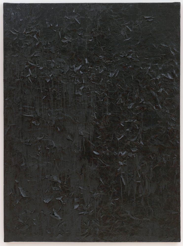 742x1000 Untitled [Glossy Black Painting] - Black And White Painting Images