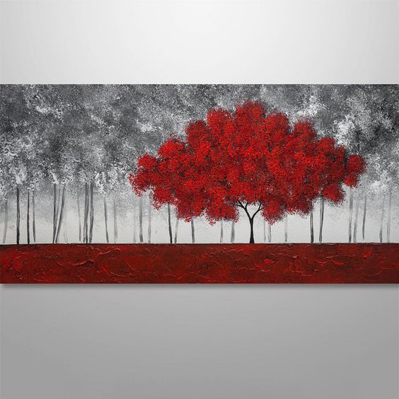 Red Tree Black And White at Valorie Smith blog