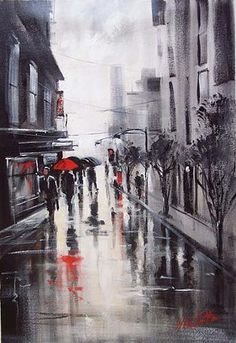 236x343 272 Best The Red Umbrella Images On Umbrellas, Red - Black And White Painting With Red Umbrella