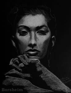 231x300 Original Portrait Drawings - Black And White Portrait Painting