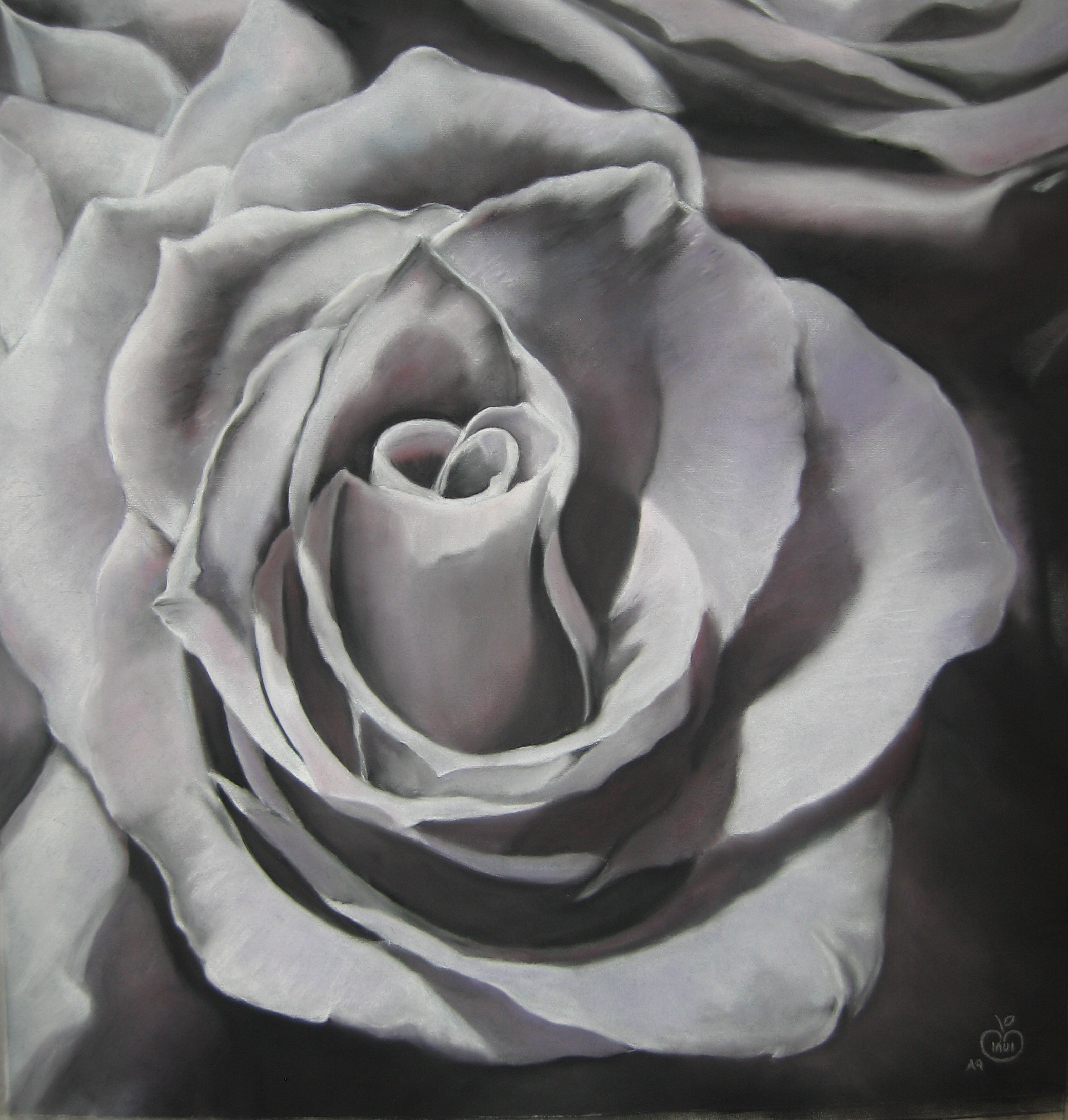 2082x2184 Dongetrabi Black And White Rose Painting Images - Black And White Rose Painting