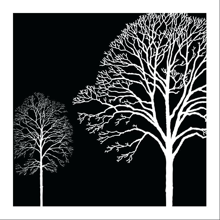 Black And White Tree Canvas Painting at Explore
