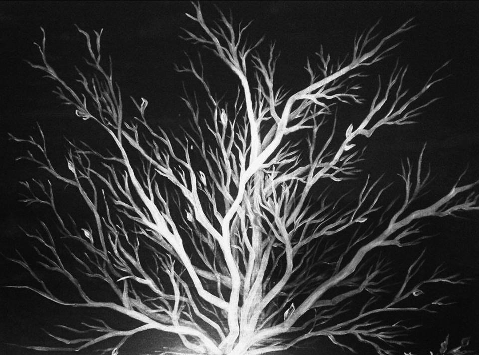960x711 Black And White Tree Painting From Just For You Prophetic Art, By - Black And White Tree Painting