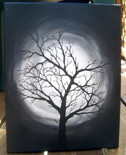 430x528 Tree Watercolor Art Il 430xn.86533479.jpg Art Inspirations - Black And White Tree Painting
