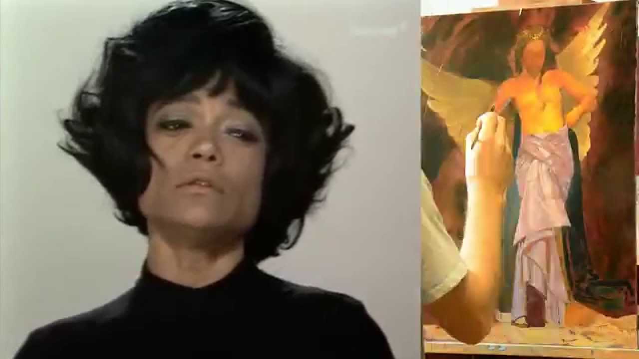 1280x720 Eartha Kitt - Black Angel Painting